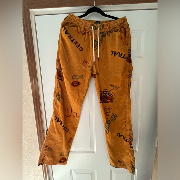 Bdg Y2K Doodle Corduroy Painter Pants Size M - Urban Outfitters - Picture 7 of 11